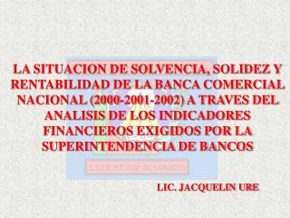 LIC. JACQUELIN URE