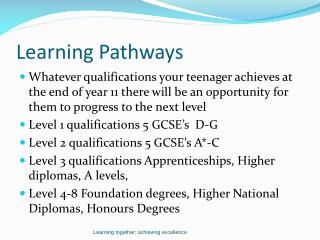 Learning Pathways