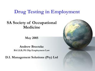 Drug Testing in Employment