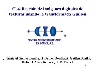 Clasificación de imágenes digitales de texturas usando la transformada Guillen