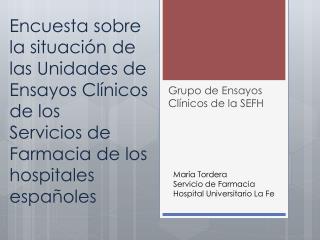 Grupo de Ensayos Clínicos de la SEFH