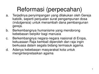 Reformasi (perpecahan )