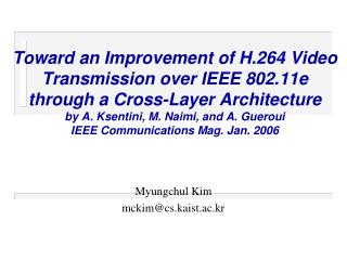 Myungchul Kim mckim@cs.kaist.ac.kr