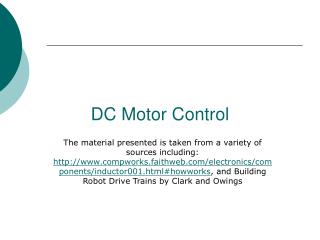 DC Motor Control