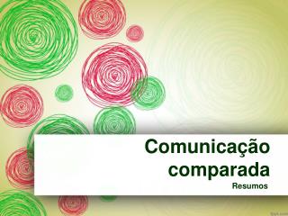 Comunicação comparada