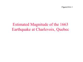 Estimated Magnitude of the 1663 Earthquake at Charlevoix, Quebec