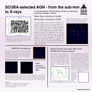 SCUBA-selected AGN - from the sub-mm to X-rays
