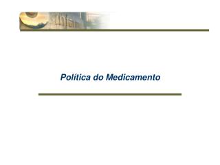 Política do Medicamento