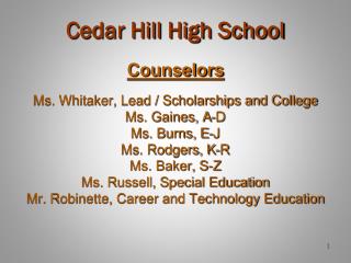 Cedar Hill High School