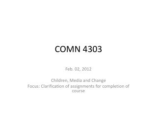 COMN 4303