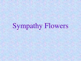 Sympathy Flowers