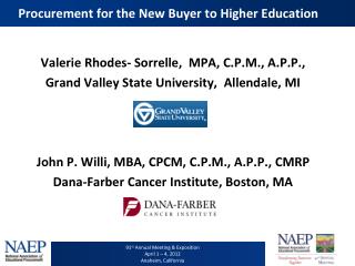 Procurement for the New Buyer to Higher Education
