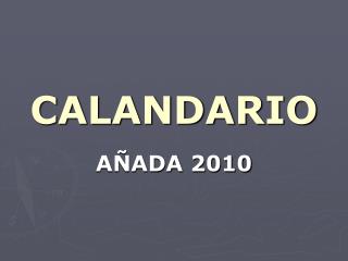 CALANDARIO