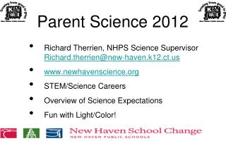 Parent Science 2012