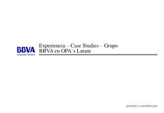 Experiencia – Case Studies – Grupo BBVA en OPA`s Latam