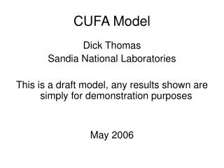 CUFA Model