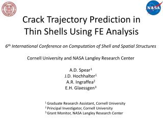 Crack Trajectory Prediction in Thin Shells Using FE Analysis