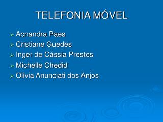 TELEFONIA MÓVEL