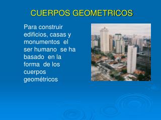 CUERPOS GEOMETRICOS