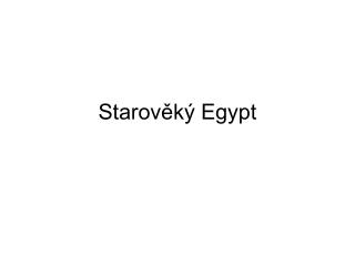 Starověký Egypt