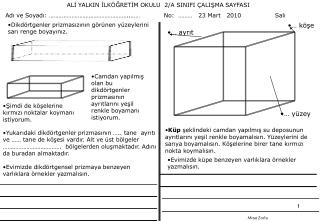 ALİ YALKIN İLKÖĞRETİM OKULU 2/A SINIFI ÇALIŞMA SAYFASI