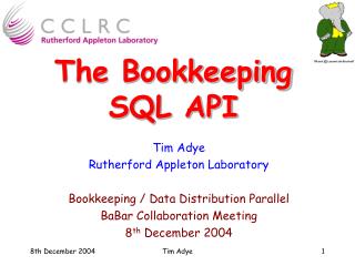 The Bookkeeping SQL API