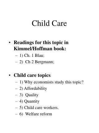 Child Care