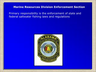 Marine Resources Division Enforcement Section