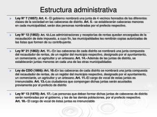 Estructura administrativa