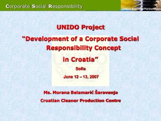 C orporate S ocial R esponsibility