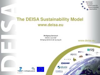 The DEISA Sustainability Model deisa.eu