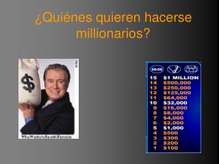 ¿ Qui é nes quieren hacerse millionarios?