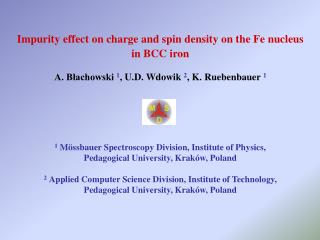 Impurity effect on charge and spin density on the Fe nucleus in BCC iron