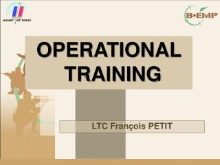 OPERATIONAL TRAINING