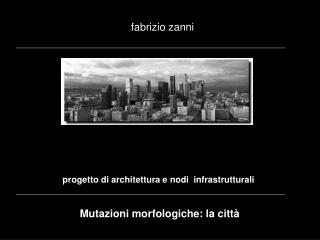 progetto di architettura e nodi infrastrutturali