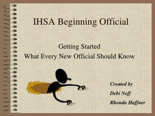 IHSA Beginning Official