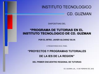 INSTITUTO TECNOLOGICO CD. GUZMAN