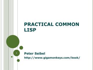 PRACTICAL COMMON LISP