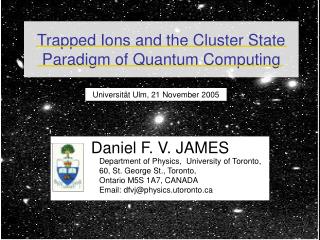 Trapped Ions and the Cluster State Paradigm of Quantum Computing