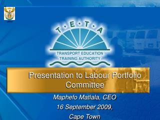 Presentation to Labour Portfolio Committee
