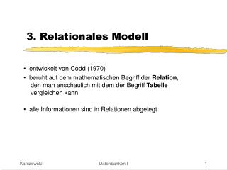 3. Relationales Modell