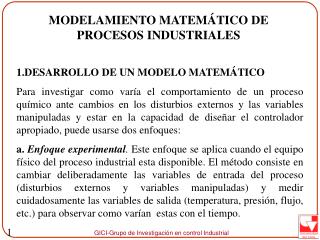 1.DESARROLLO DE UN MODELO MATEMÁTICO