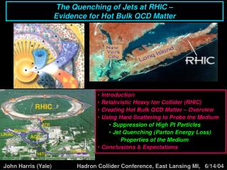 The Quenching of Jets at RHIC – Evidence for Hot Bulk QCD Matter