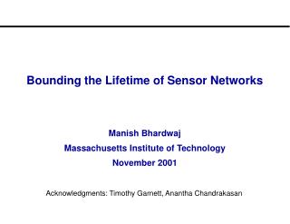 Bounding the Lifetime of Sensor Networks