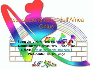 Associazione Amici dell’Africa Onlus