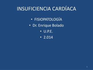 INSUFICIENCIA CARDÍACA