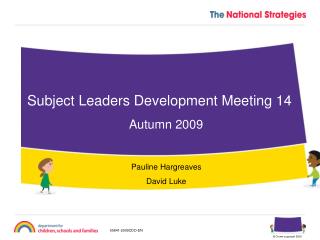 Subject Leaders Development Meeting 14