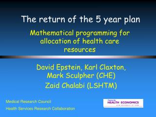 The return of the 5 year plan