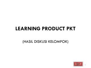 LEARNING PRODUCT PKT