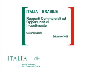 BRASILE X ITALIA: Dati di confronto